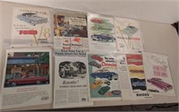 Vintage Car Magazine Advertisements Incl.