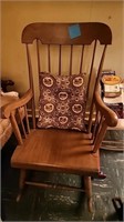 Wood rocking chair