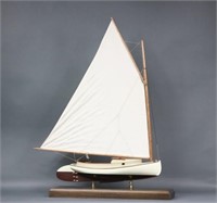 Scale model of a Crosby catboat