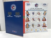 50th NHL All Star game stamp sheet