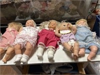 Lot of vintage dolls will need some cleaning
