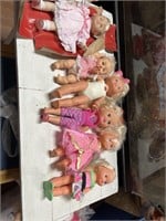 Lot of vintage dolls will need some cleaning