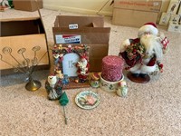 Santa, candle, picture frame- all