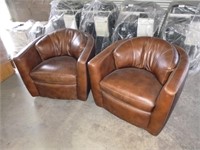 LF Products PTE Leather Swivel Chairs