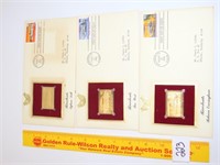 (3) Gold Stamp Replicas of (3) Riverboats, the