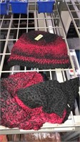 Hand knitted hat and scarf