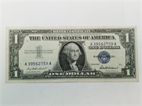 OF) Better condition 1957 $1 silver certificate