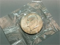 OF) UNC 1971 s silver Ike dollar in packaging