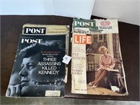 Post magazines from 1960, 1964, and 1967. Life
