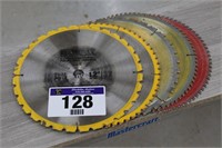 5 ASSORTED 12" SAW BLADES