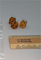 Early Cellulode 3 Pc. Dice Set