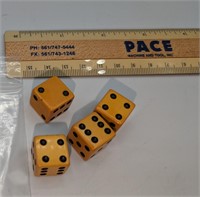 Early Cellulode 4 Pc. Dice Set