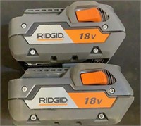(2) Ridgid 18V Batteries