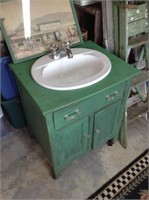 Vintage bathroom cabinet sink -repo, picture