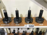 4 x BT50 Tool Holders & Drills