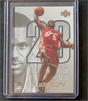 LeBron James UD Rookie of the Year Card