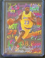 Mint LeBron James Hot Numbers Card