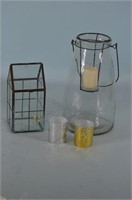 Glass Candle Holder and Glass Terrarium