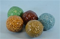5 Decorative Ceramic Balls