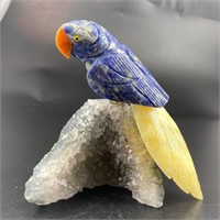 Natural Stone Handcarved Quartz Bird