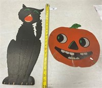 2 Cardboard Halloween Decorations