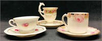 3 Marked Teacups & Saucers, Royal Vienna, CT Altwa