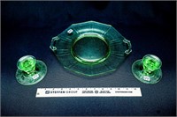 Uranium Double Handle Plate and Pair of