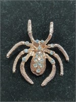 RHINESTONE SPIDER PIN