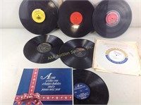 Vinyl records Christmas and religious, one loose