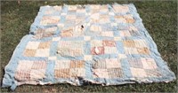 Antique Quilt (As is/Worn/Damaged) - 65" x 78"