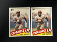 1985 Topps Traded Vince Coleman RC’s