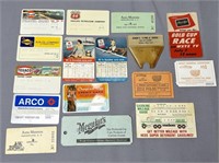 Vintage Gas Station Adv. Cards See Photos for