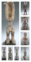Eight West Africa style figures. 20th century.