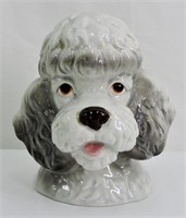 Vintage Ceramic Poodle Head Bank