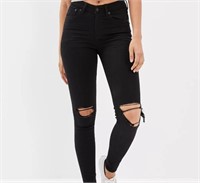 AMERICAN EAGLE- Curvy HighRise Jegging Ripped- 8