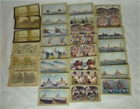 Antique Navy Stereo View Cards Stereoview