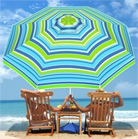 OZMI 6.5FT Large Beach Umbrella, Blue Sky