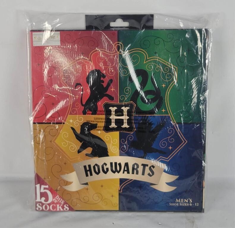 New Harry Potter Hogwarts 15 Days Of Socks