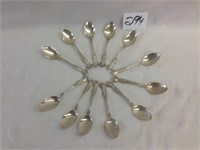 12 Sterling Spoons