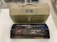 Vintage Park Tool box with Contents