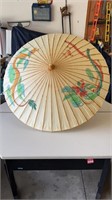 Antique Oriental Paper Umbrella