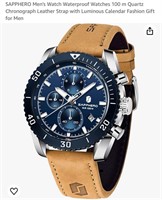 SAPPHERO Men's Watch Waterproof Watches