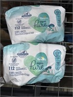 2Packs of Pampers Aqua Pure Sensitive Baby Wipes