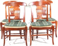 FOUR CHERRY COUNTRY FRENCH STYLE SIDE CHAIRS