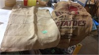 Potato gunny sacks