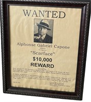 Wanted Al Capone Scarface Poster