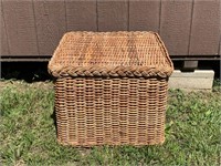 Wicker Rattan Storage Trunk