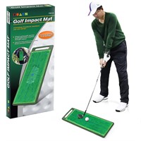 HUAEN Golf Hitting Mat,Golf Swing Training Impact