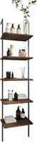 Ladder Shelf 5 Tiers Metal Industrial