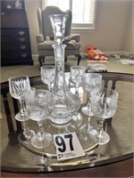 Crystal Decanter & Goblets(LR)